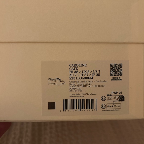 Sezane Brown Suede Caroline Loafers - Picture 6 of 7